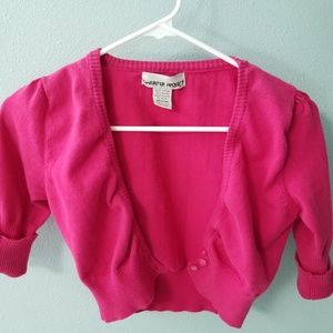 Hot pink shrug